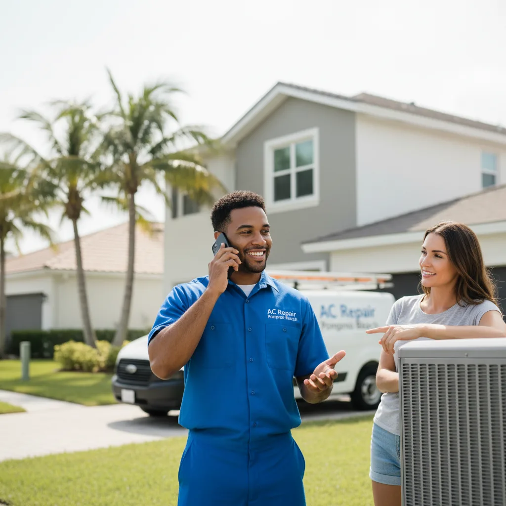 AC Repair Pompano Beach customer support in Palm Beach Gardens